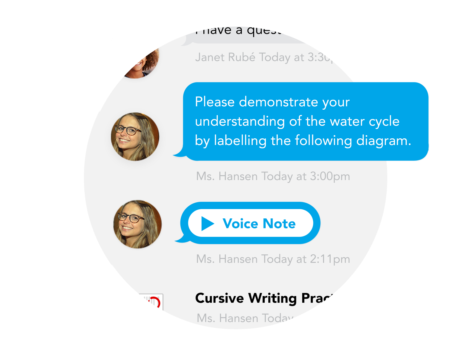 Say it and share it with a voice note