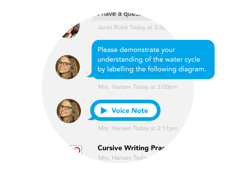 Say it and share it with a voice note