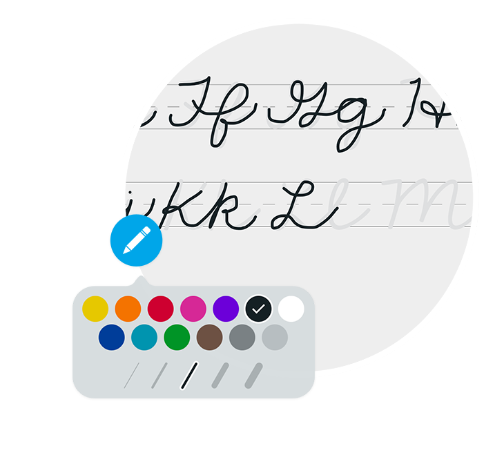 The pen tool lets you drawn on your documents.