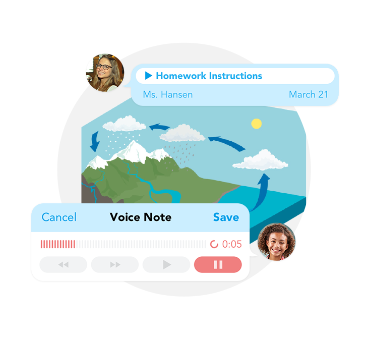 Record a voice note and pin it to your document.